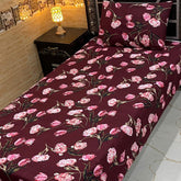 4 Pieces Crystal Cotton Single Pair Bedsheet  SB 539